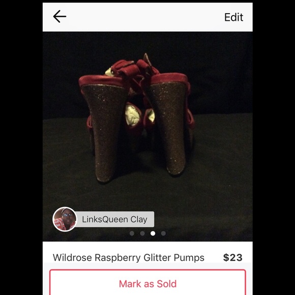 🌺Wild Rose Raspberry Chucky Heels🌺 - Picture 3 of 4