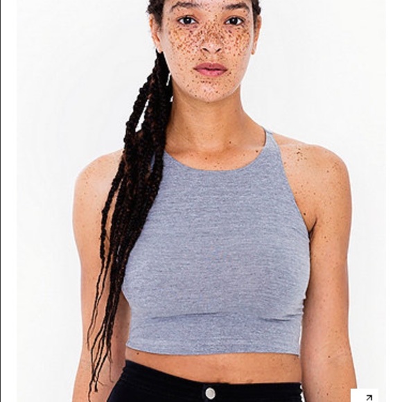Grey crop top