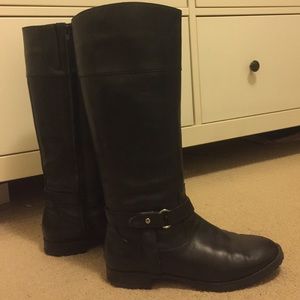 Black tall Ralph Lauren riding boot!