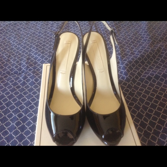 BCBG Libby Patent Black Shoes