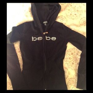 Bebe sweat jacket with rhinestones!