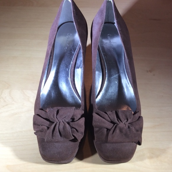 Calvin Klein Brown Wedges - Picture 2 of 4