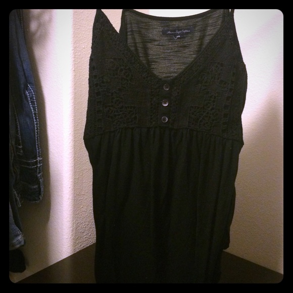 Black tank top
