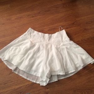 LF Flowy White Shorts