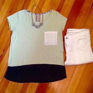 Silk anthropology t shirt