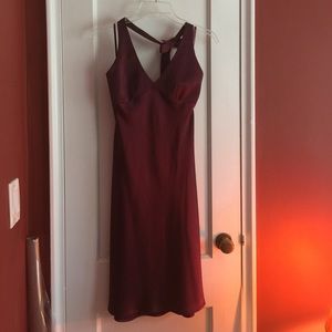 Bcbg satin halter dress