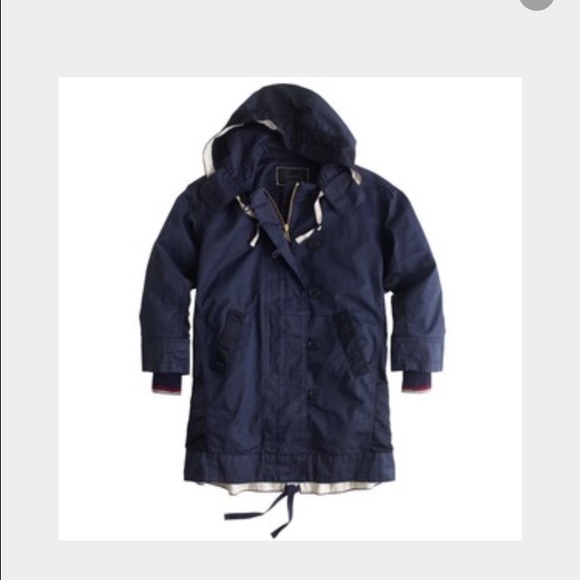 J. Crew Resin-coated cotton twill jacket
