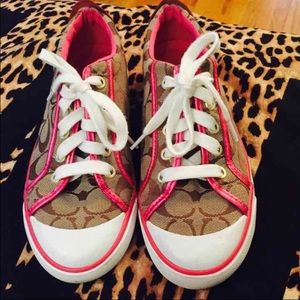 Hot Pink Coach shoes!