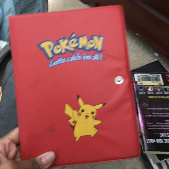 Pokemon cards and cards case.
