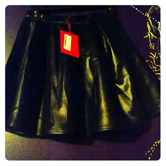 Faux leather skirt size 2
