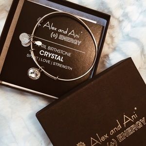 Alex and Ani April birthstone crystal bracelet