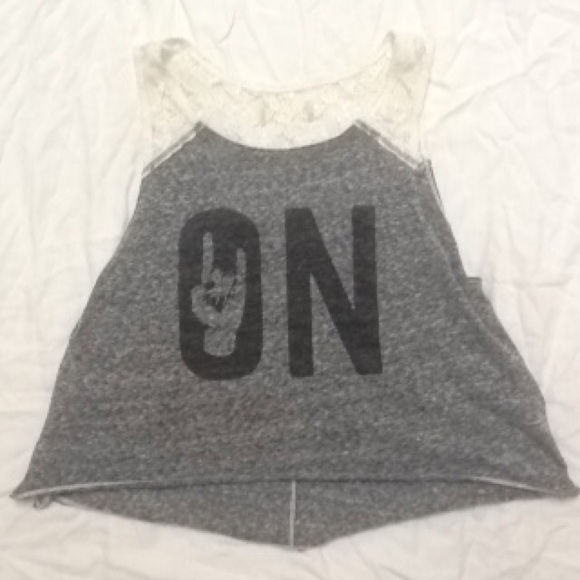 Hollister "Rock On" Crop Top