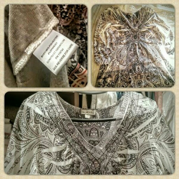 Beautiful One World XL Tunic w Bling