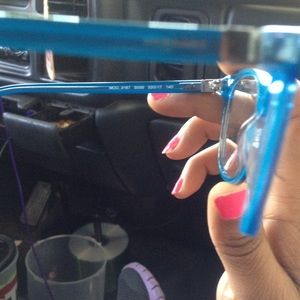 Versace clear blue frame