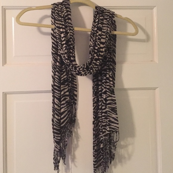Soft, zebra print scarf