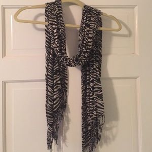 Soft, zebra print scarf