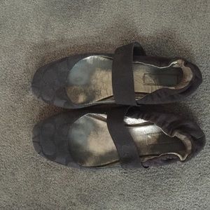 Coach signature logo ballet flats