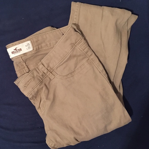 Khaki Hollister Jeggings