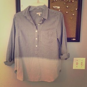 J.Crew size 4 gingham blouse