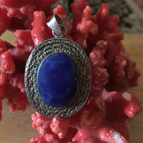 Lapis Jewelry - Vintage lapis pendent