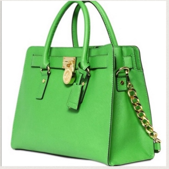 Michael Kors Handbags - Michael Kors Bright Apple Green Purse Handbag