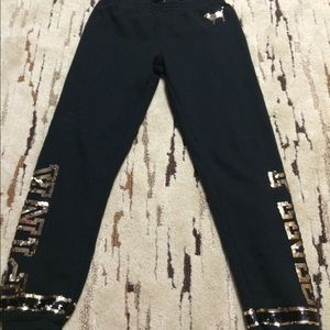 VS PINK sweat pants with sequences! SUPER CUTE.