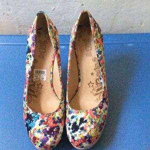 💐Brash Floral Print Platform Wedge💐