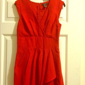 Pleated Woven Dress