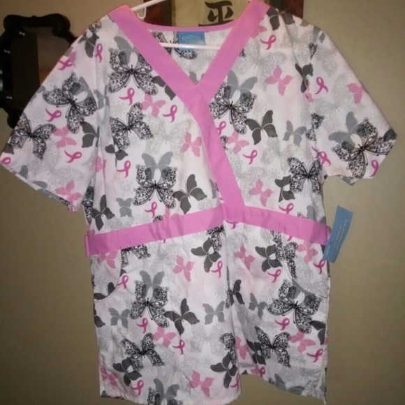 Breast cancer awareness scrub