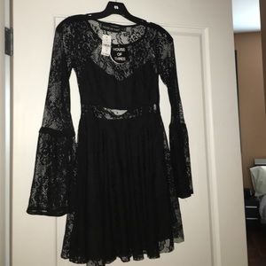 LF lacey black dress