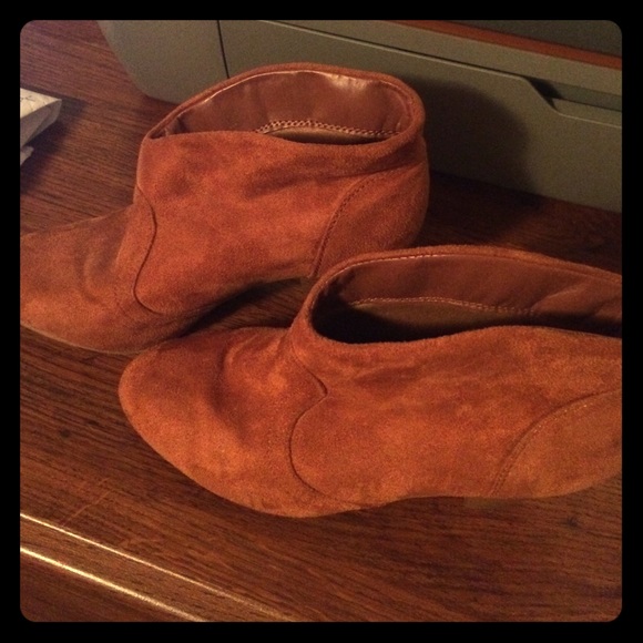 Charlotte Russe Caramel Booties