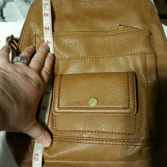 Backpack purse faux leather