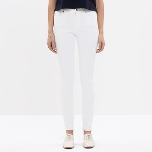 Madewell High Riser Skinny / Pure White