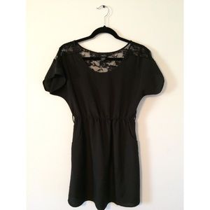 Lacey Black Short Dress