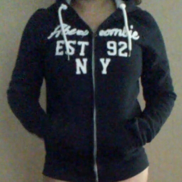 A&F dark blue hoodie
