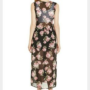 Sleeveless floral kimono