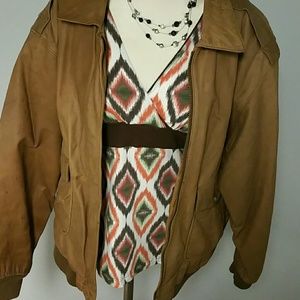 Flash back!! Vintage Genuine Leather Bomber