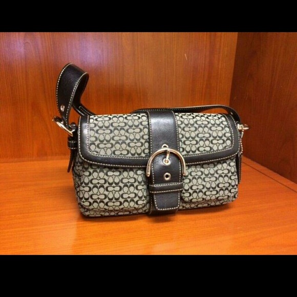Coach signature mini and matching coin purse