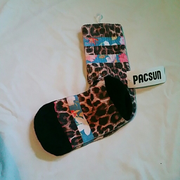 Cheetah and floral socks! Never warn, new w/ tags
