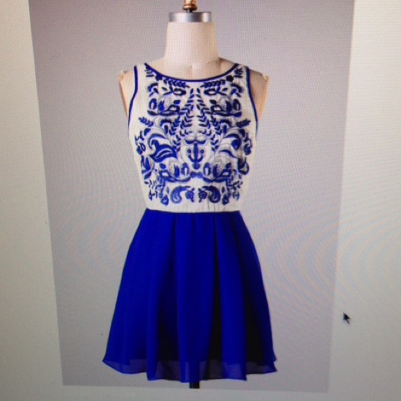 Blue dress