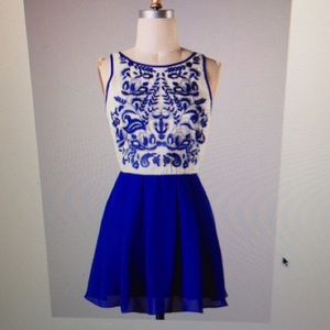 Blue dress