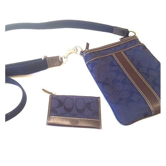 Coach cross body bag and wallet