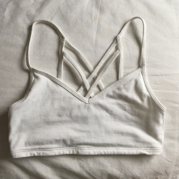 Brandy Melville Other - White Bralette with straps back detailing