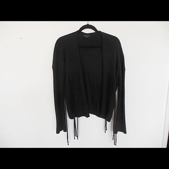 Authentic Ann Demeulemeester Black Fringe Cardigan - Picture 2 of 4