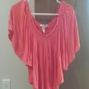 Orange cream crop top