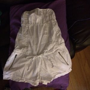 All white romper