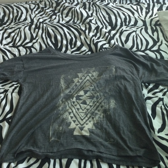grey vans crop top sizeSmall