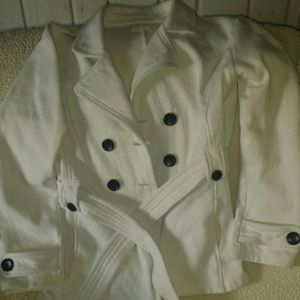 Winter white color pea coat