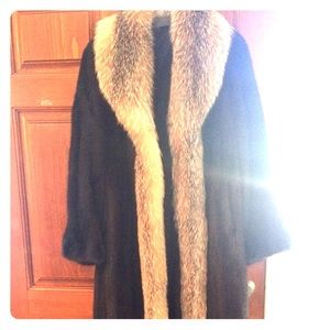 Mink fur coat