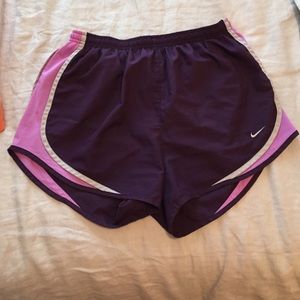 Purple Nike shorts